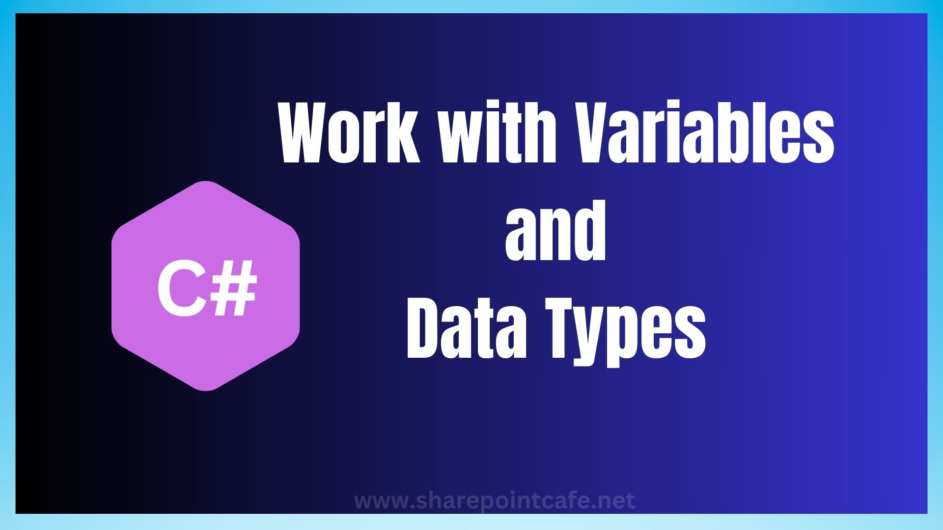 C# variables and data types