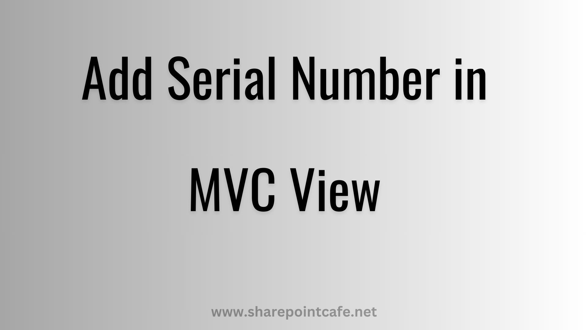 MVC View Page Logic